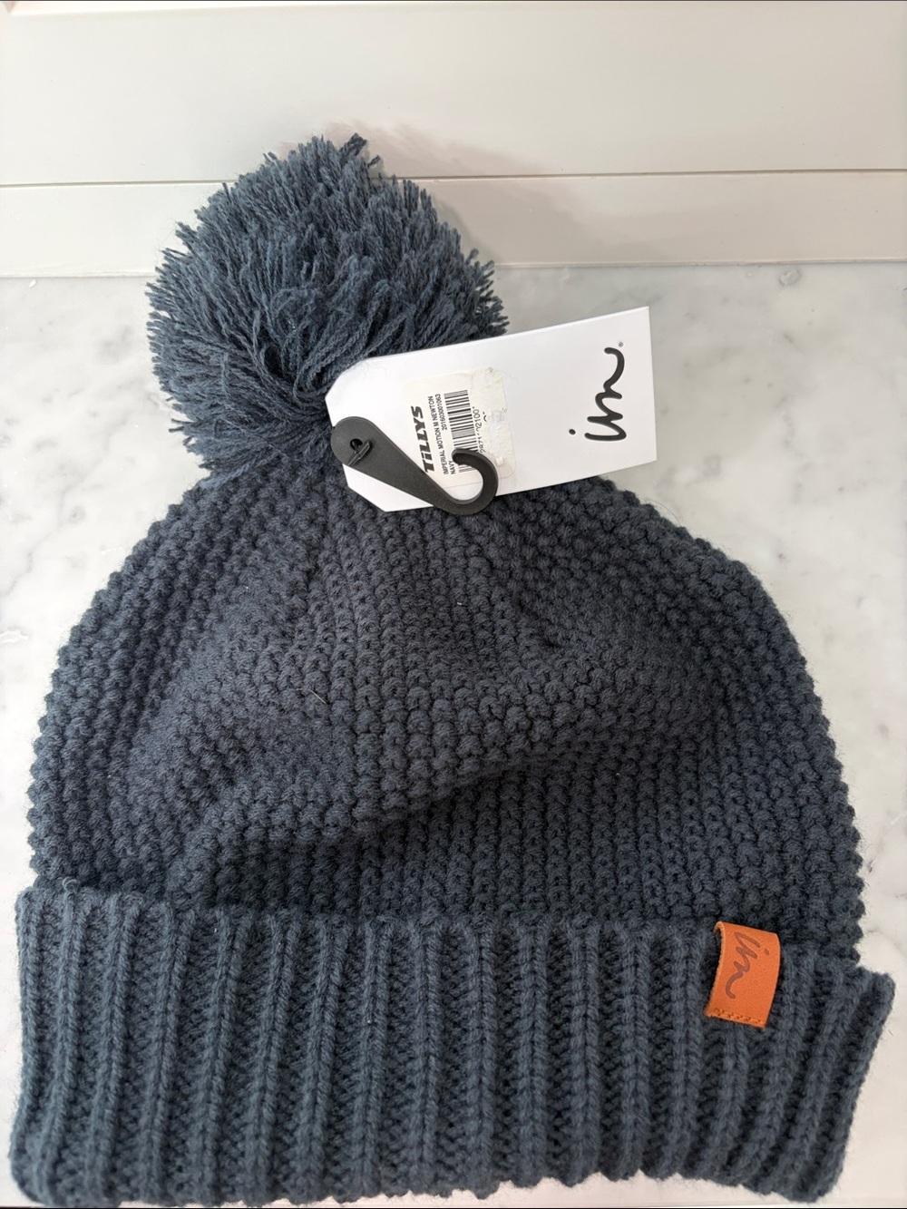 NEW NWT Imperial Motion Pom Beanie - Slate Blue - Size Medium